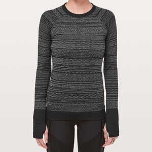 Lululemon Rest Less Pullover fair isle